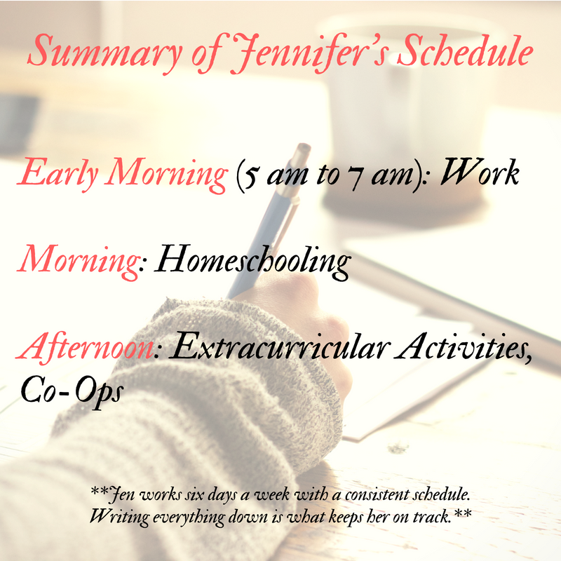 Online English Instructor and Homeschool Mom's Schedule