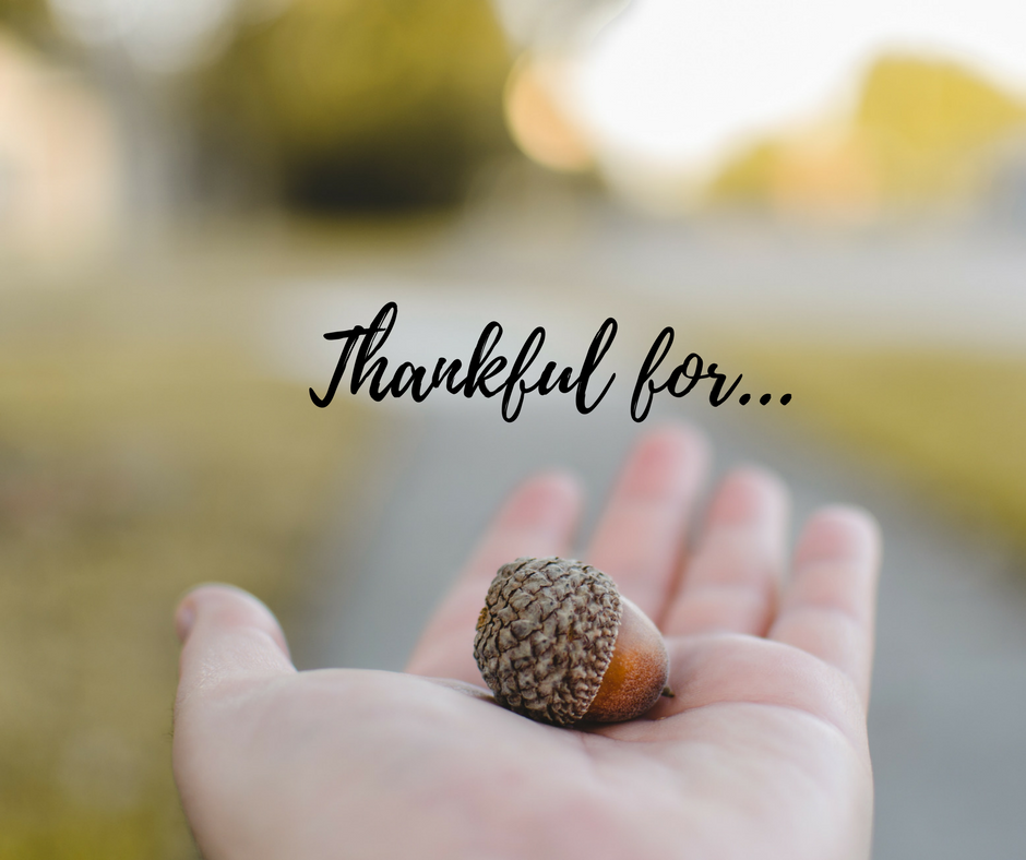 “Thankful for…”