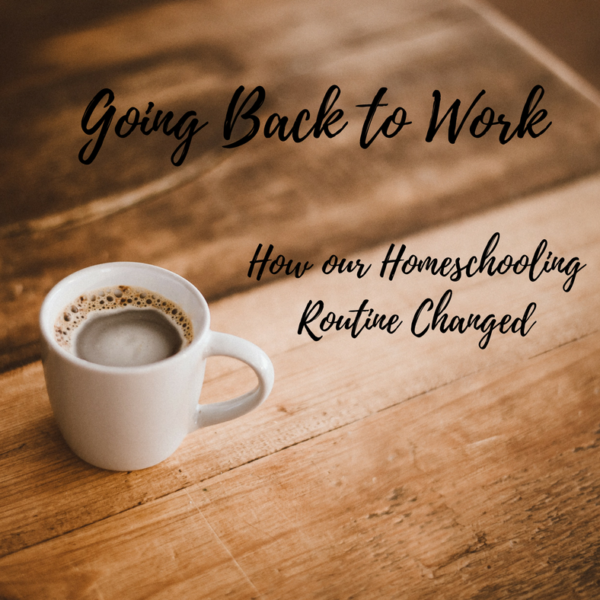 Going back to work: How Our Homeschooling Routine Changed